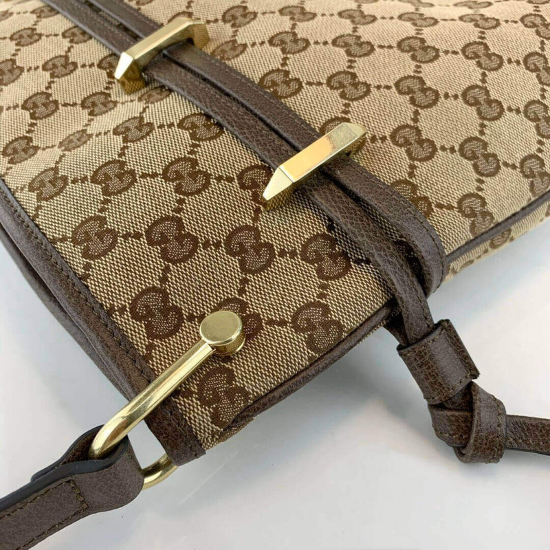 Gucci 1955 Horsebit GG Canvas Messenger Bolsa 602089-5