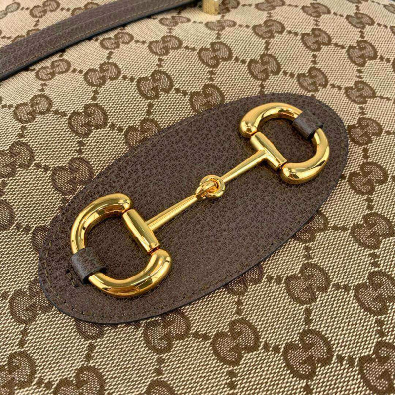 Gucci 1955 Horsebit GG Canvas Messenger Bolsa 602089-6