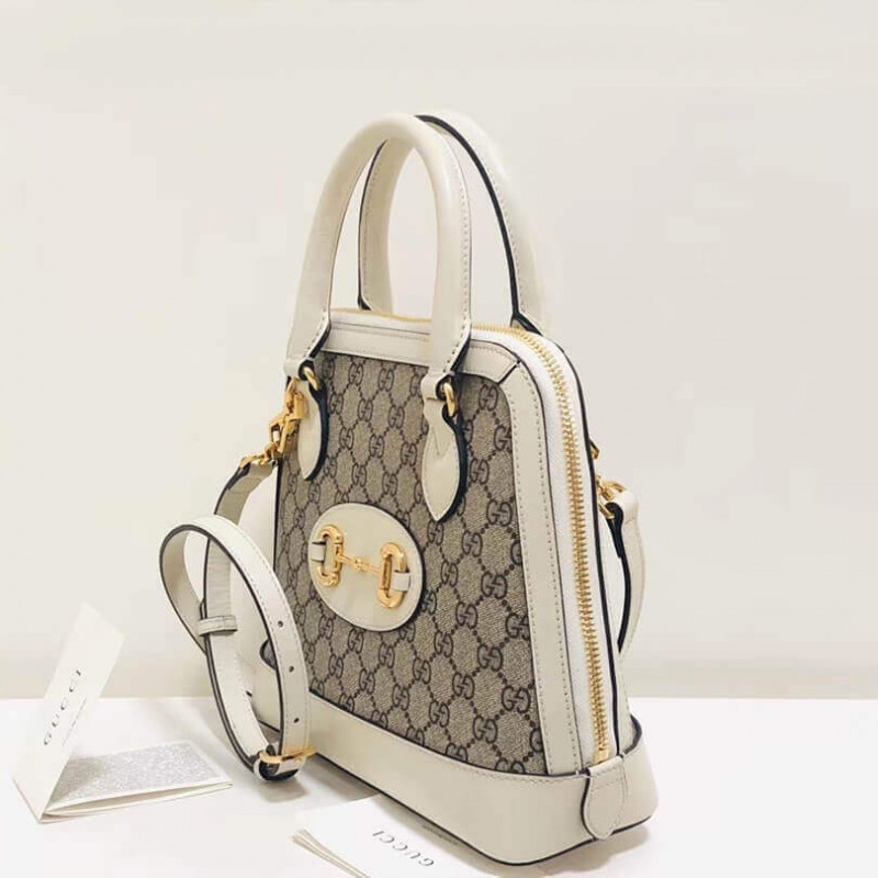 Gucci 1955 Horsebit GG Supreme Small Top Many Bolsa 621220-3
