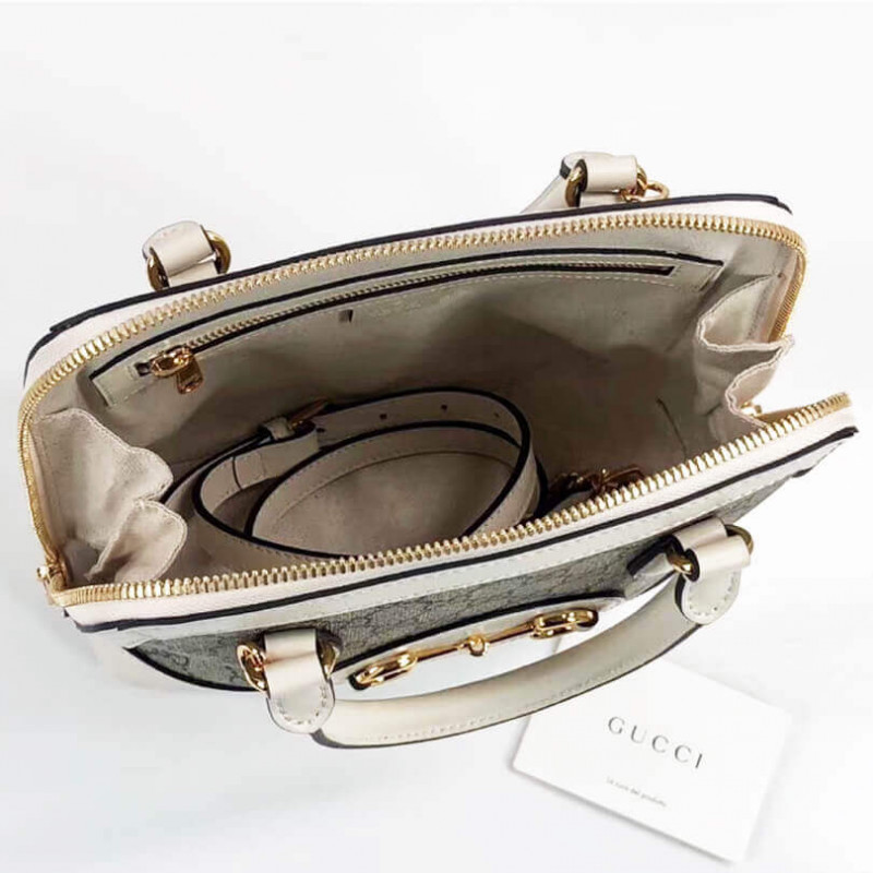 Gucci 1955 Horsebit GG Supreme Small Top Many Bolsa 621220-8