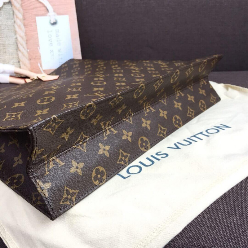 Louis Vuitton Monogram Canvas Sac Plat Tote Bolsa M51140-4