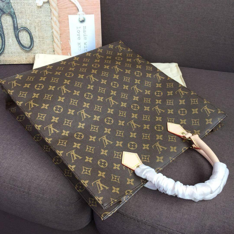 Louis Vuitton Monogram Canvas Sac Plat Tote Bolsa M51140-5