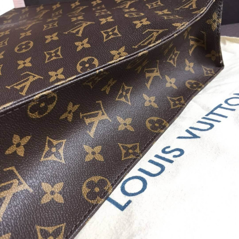 Louis Vuitton Monogram Canvas Sac Plat Tote Bolsa M51140-9
