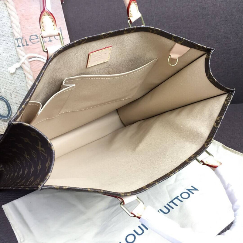 Louis Vuitton Monogram Canvas Sac Plat Tote Bolsa M51140-11