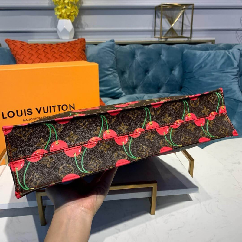 Louis Vuitton Monogram Cherry Sac Plat Tote Bolsa M51140-3