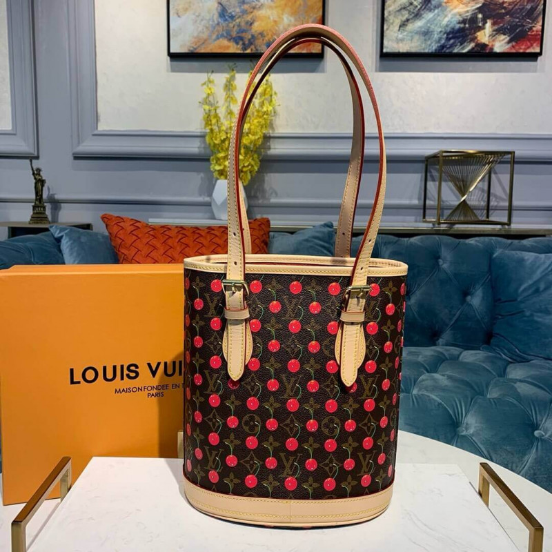 Louis Vuitton Monogram Cherry Petit Bucket M42238-2