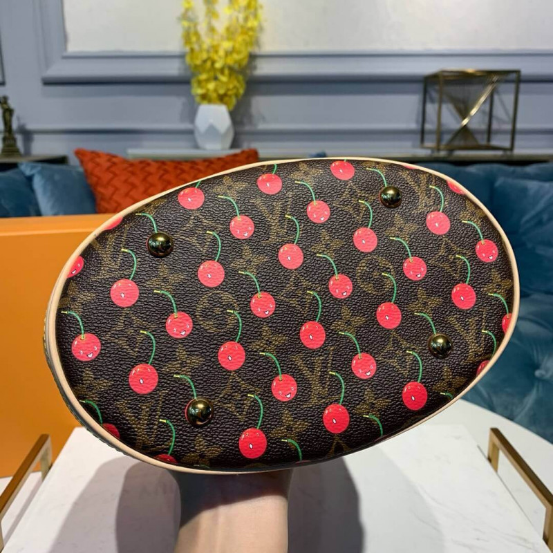Louis Vuitton Monogram Cherry Petit Bucket M42238-3