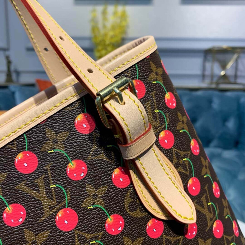 Louis Vuitton Monogram Cherry Petit Bucket M42238-5