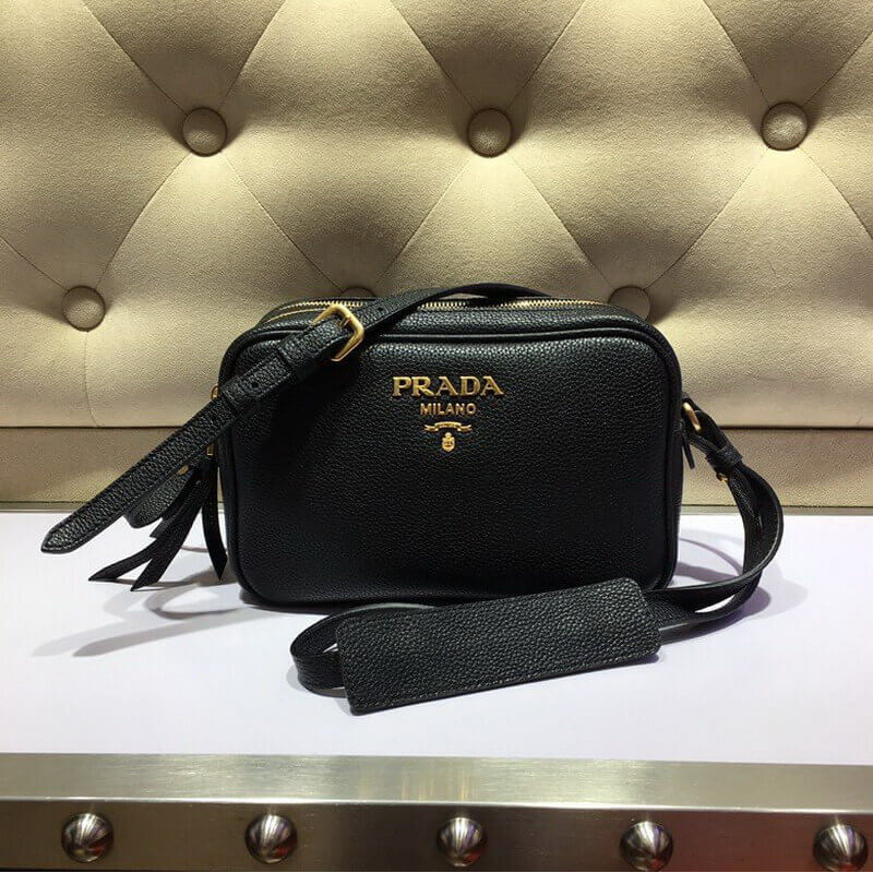 bolso de hombro de cuero Prada 1BH082-3