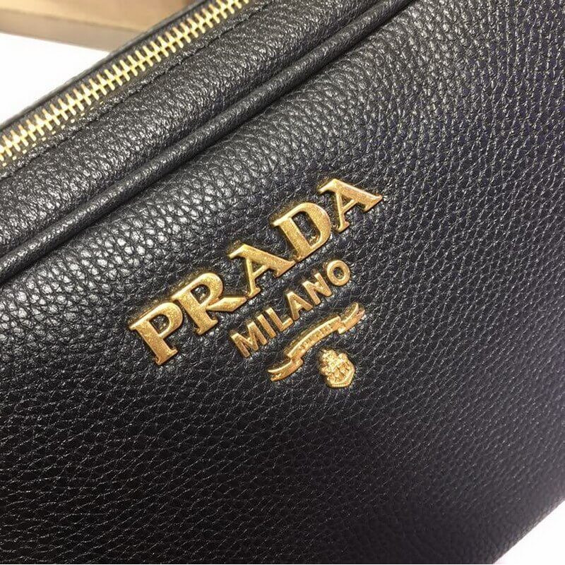 bolso de hombro de cuero Prada 1BH082-4