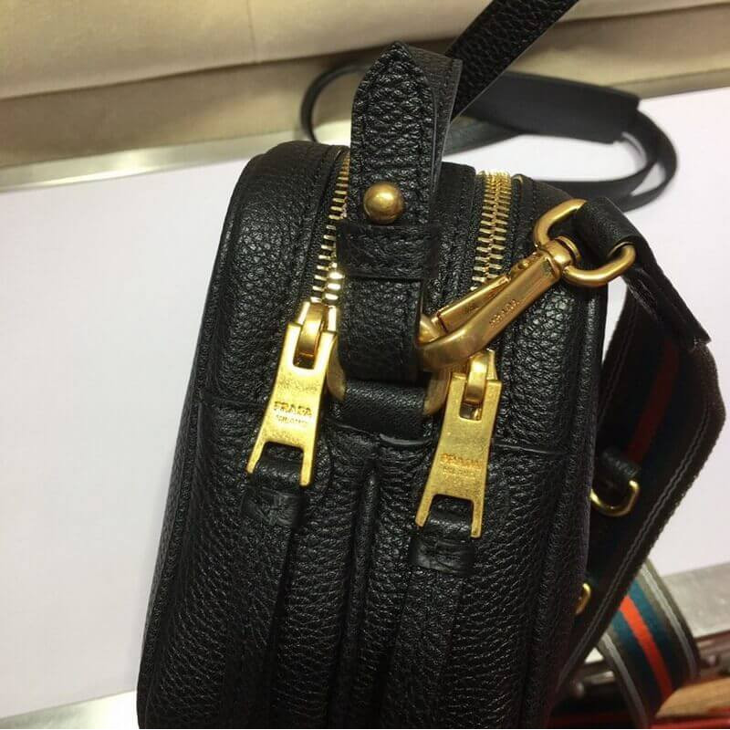 bolso de hombro de cuero Prada 1BH082-7
