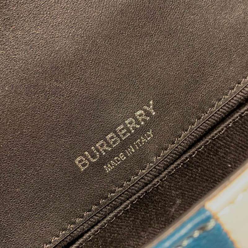 Burberry pequeño bloque de color acolchado Lambsking Bolsa 80211551-6