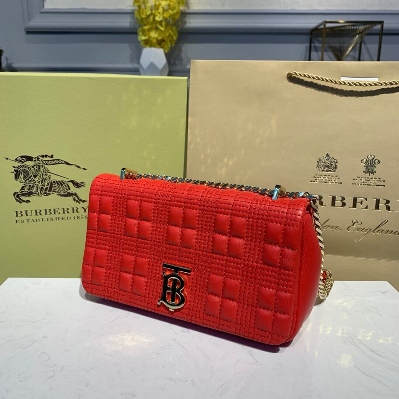 Burberry pequeña Bolsa Lola de piel de cordero acolchado 80208491-1