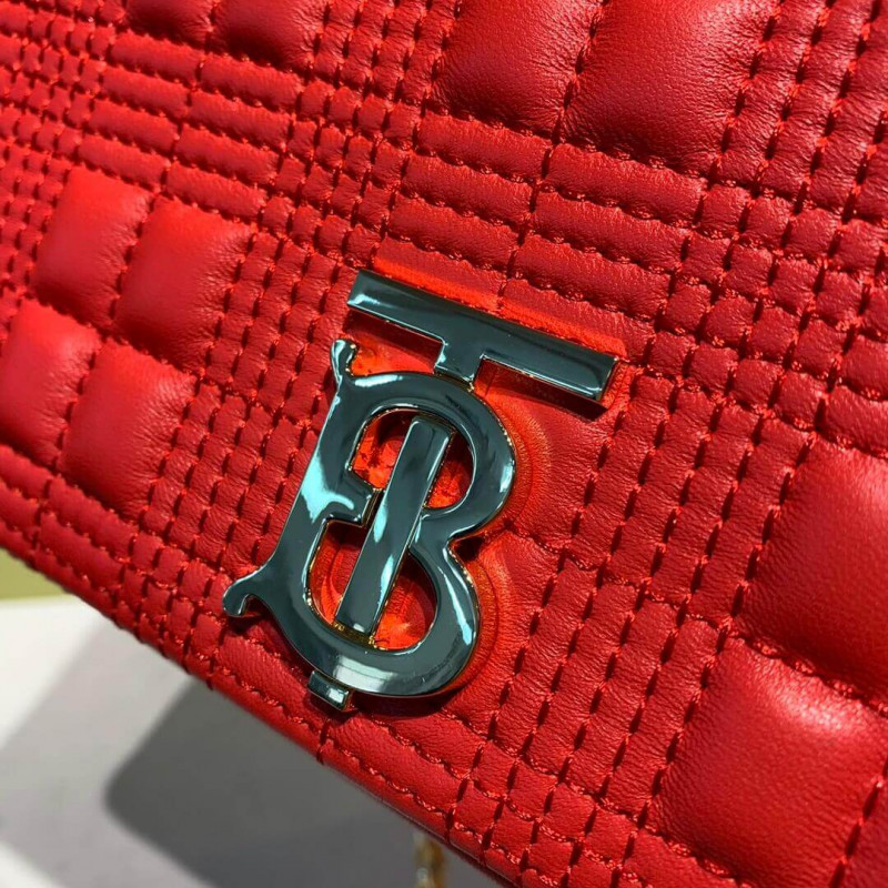 Burberry pequeña Bolsa Lola de piel de cordero acolchado 80208491-4