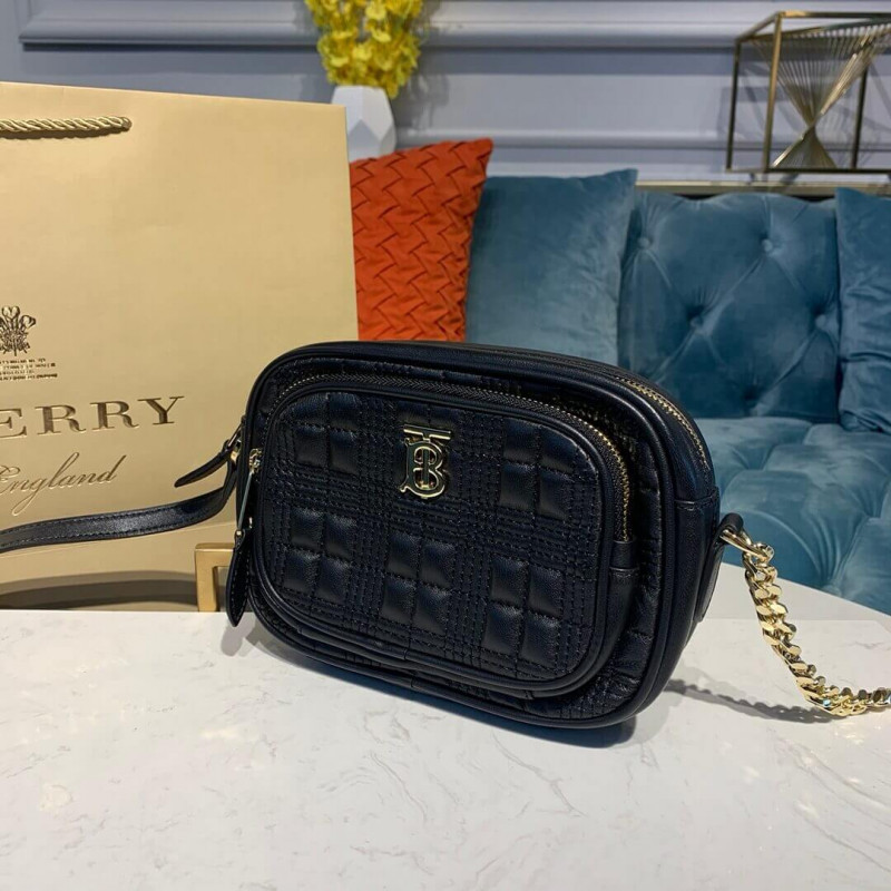 Burberry Small Lambsker Bolsa de piel de camarón 80207571-1