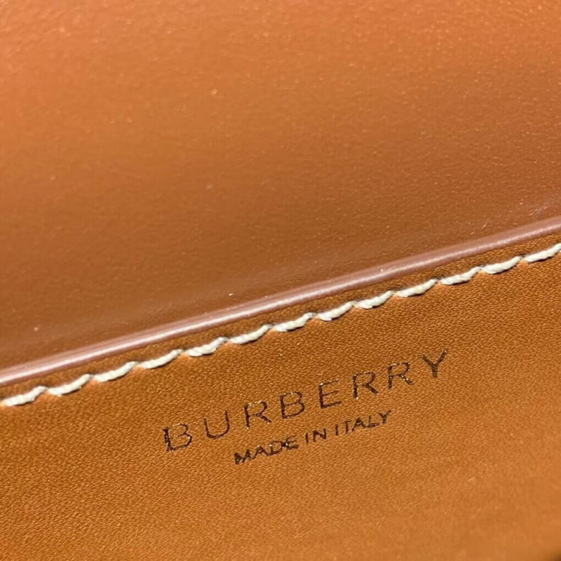 Burberry mini lienzo de dos tonos y bolso TB de cuero 80171101-7