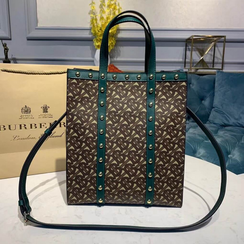 Burberry Small Monogram Impresión E-Canvas Retrato bolso 80250691-2