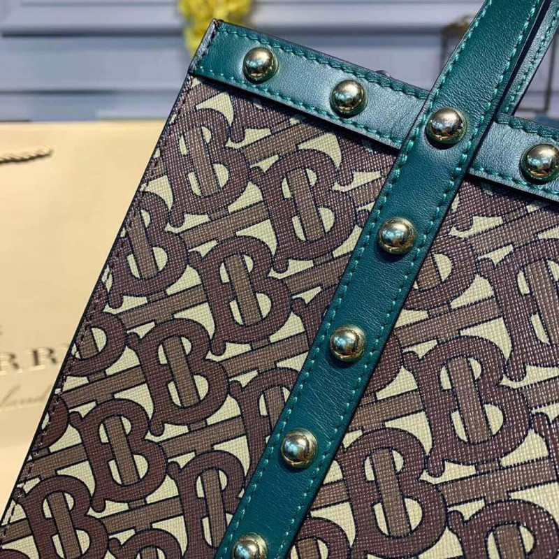 Burberry Small Monogram Impresión E-Canvas Retrato bolso 80250691-5