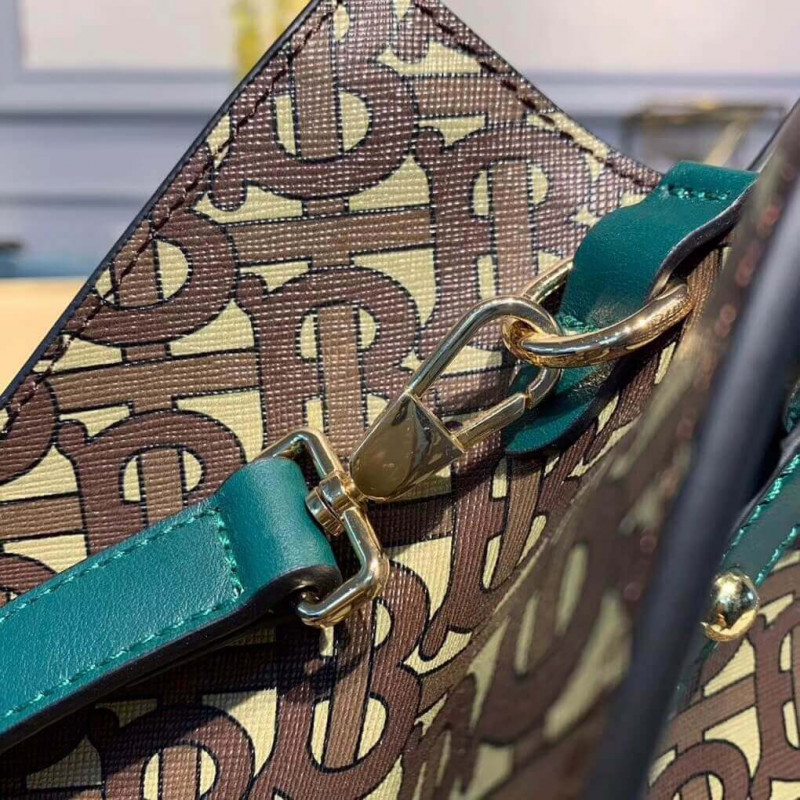 Burberry Small Monogram Impresión E-Canvas Retrato bolso 80250691-6