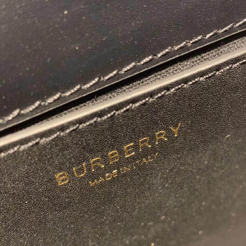 Burberry Monogram Stripe E-Canvas nota Crossbody Bolsa 80193661-7