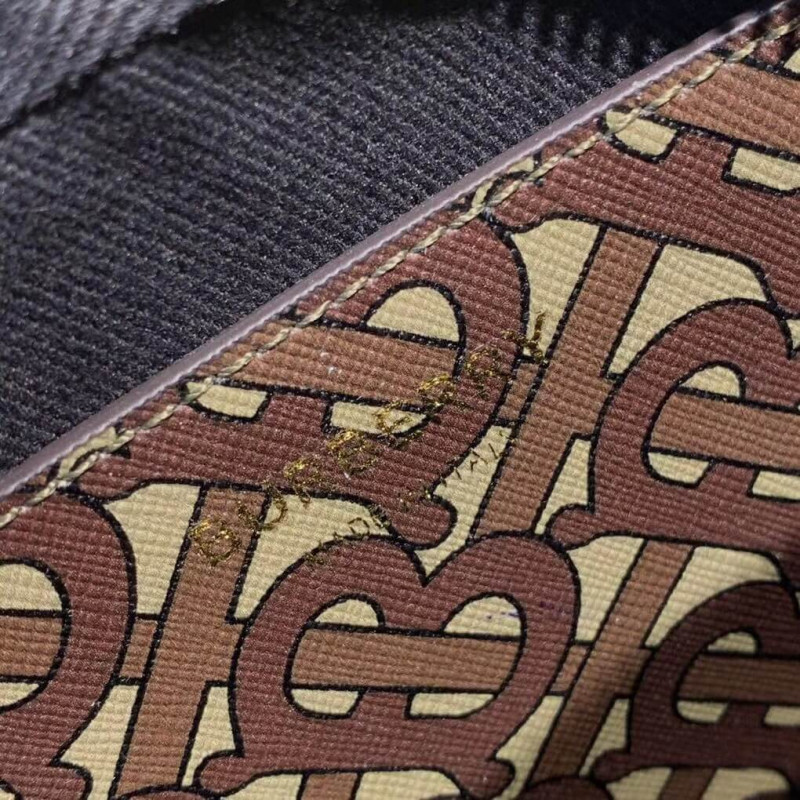 Burberry Monogram Stripe E-Canvas Camera Bolsa 80183621-7