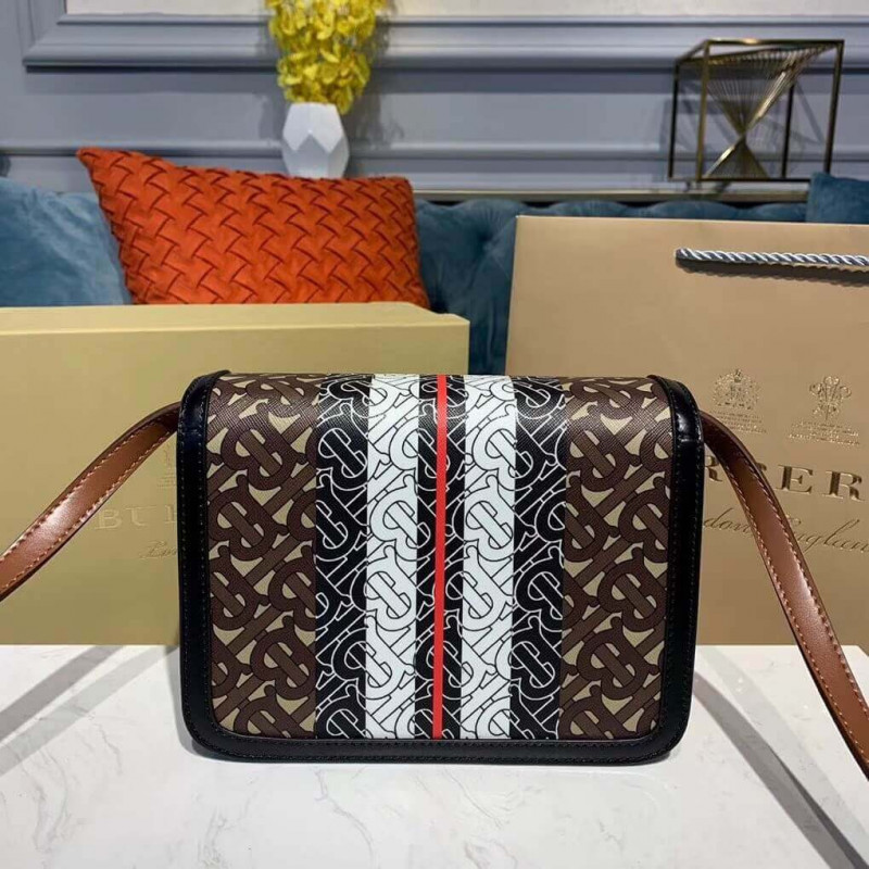 Burberry Small Monogram Stripe E-Canvas TB Bolsa 80193361-2