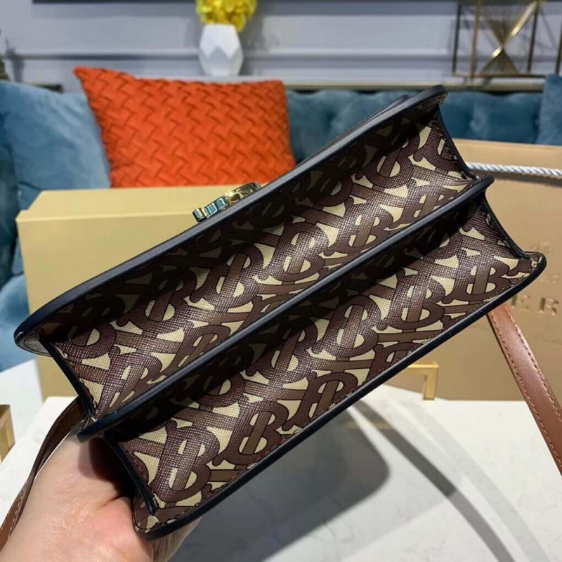 Burberry Small Monogram Stripe E-Canvas TB Bolsa 80193361-3