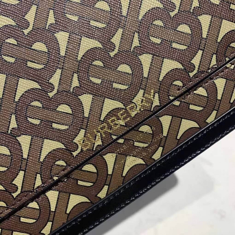 Burberry Small Monogram Impresión E-Canvas Grace Bolsa 80264311-3