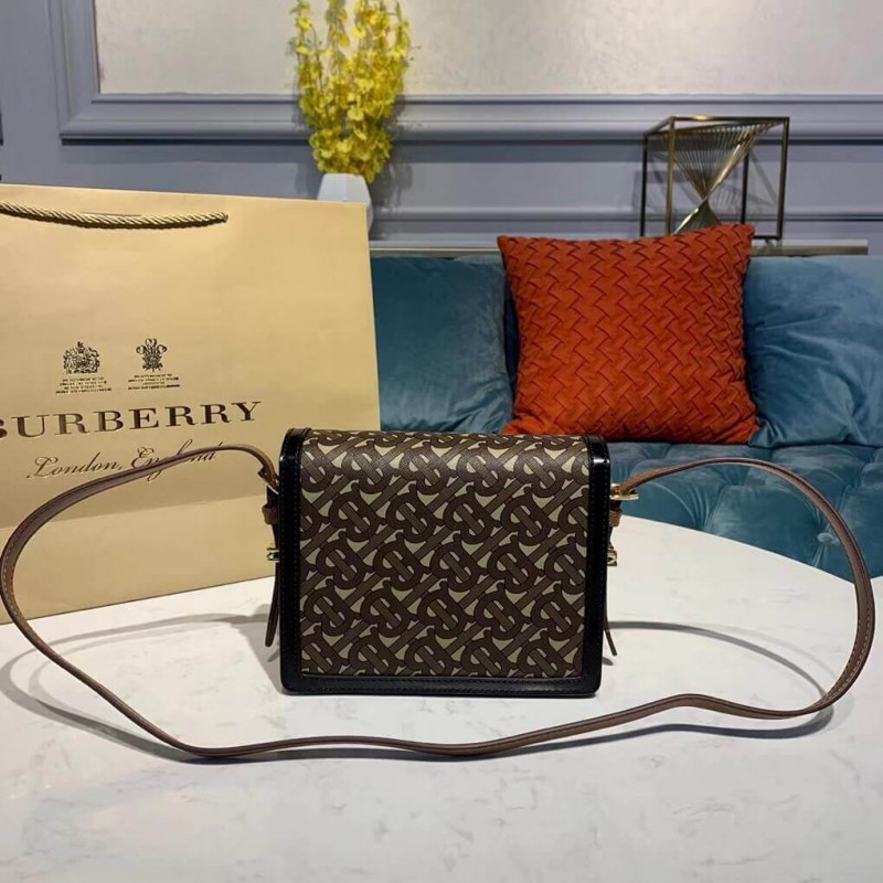 Burberry Small Monogram Impresión E-Canvas Grace Bolsa 80264311-8