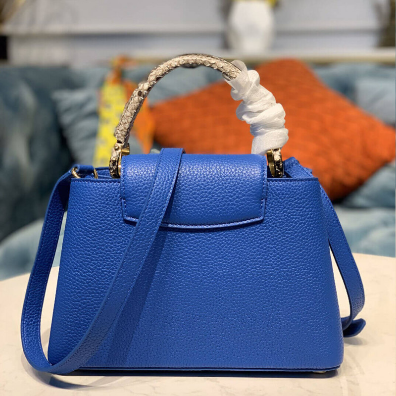 Louis Vuitton Taurillon y Python-Skin Capucines BB N98387 N97980-3