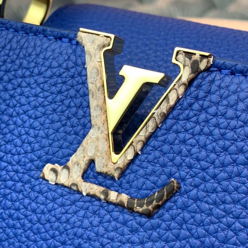 Louis Vuitton Taurillon y Python-Skin Capucines BB N98387 N97980-10
