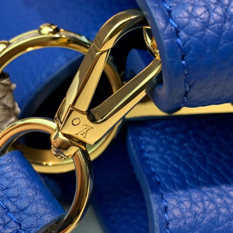 Louis Vuitton Taurillon y Python-Skin Capucines BB N98387 N97980-12