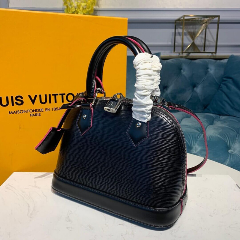 Louis Vuitton Epi Leather Alma BB M40302 Negro/Rosa-1
