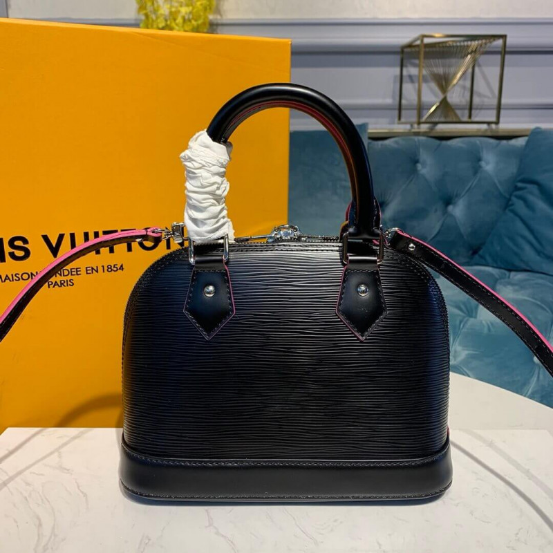 Louis Vuitton Epi Leather Alma BB M40302 Negro/Rosa-2
