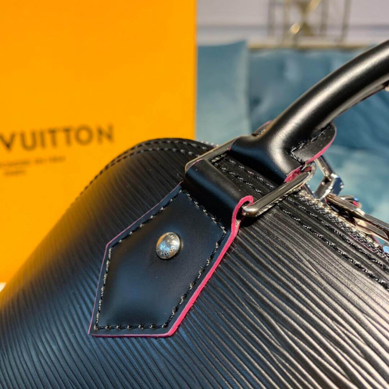 Louis Vuitton Epi Leather Alma BB M40302 Negro/Rosa-5