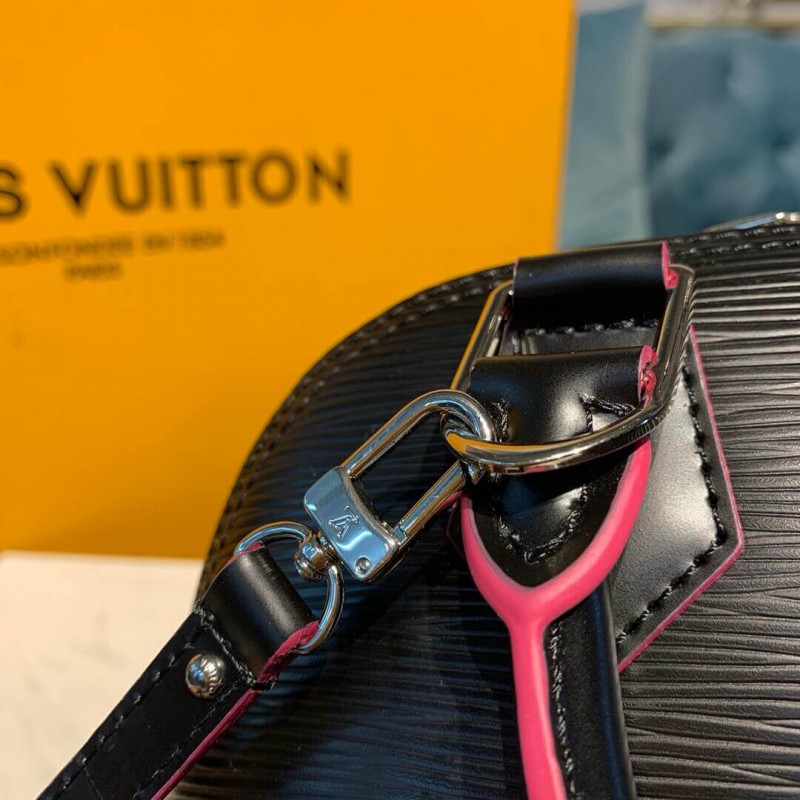 Louis Vuitton Epi Leather Alma BB M40302 Negro/Rosa-6