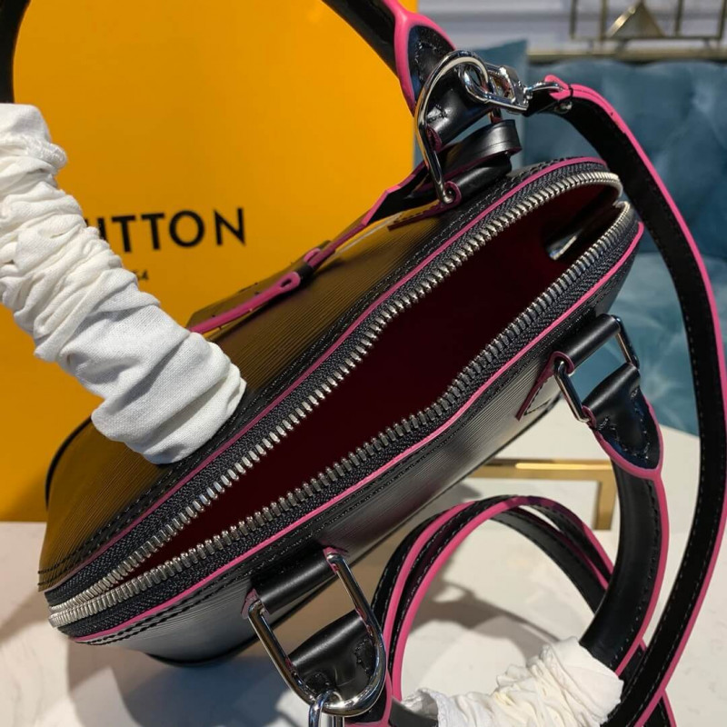 Louis Vuitton Epi Leather Alma BB M40302 Negro/Rosa-8