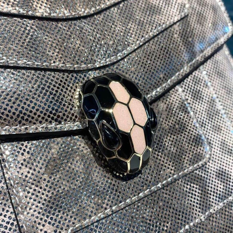 BVLGARI SERPENTI Forever 20cm Crossbody Bolsa en Karung Skin 288782-6