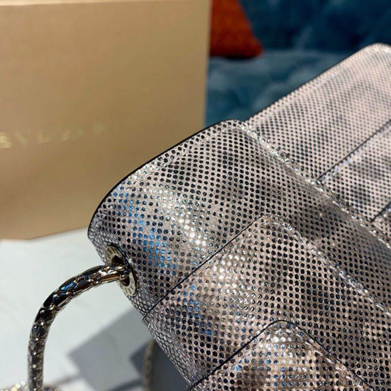BVLGARI SERPENTI Forever 20cm Crossbody Bolsa en Karung Skin 288782-8