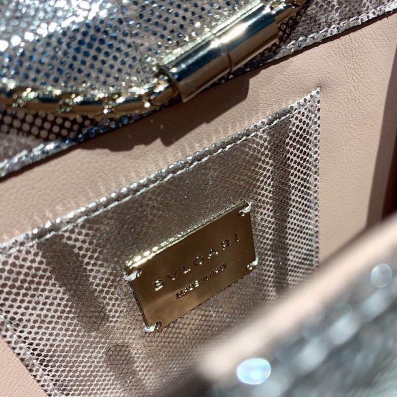 BVLGARI SERPENTI Forever 20cm Crossbody Bolsa en Karung Skin 288782-9