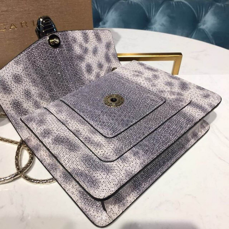 Bvlgari Serpenti Forever 20cm Crossbody Bolsa en Karung Skin 288781-5
