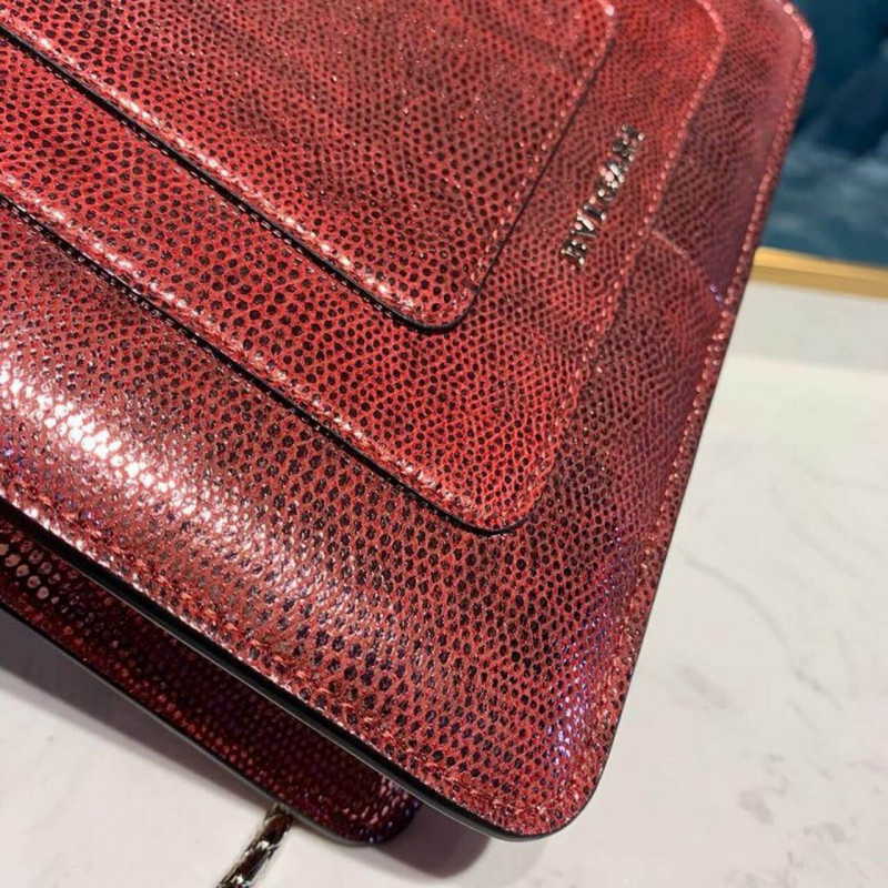 BVLGARI SERPENTI FOREMPLE 20 cm Bolsa Crossbody en Karung Skin 287911-6