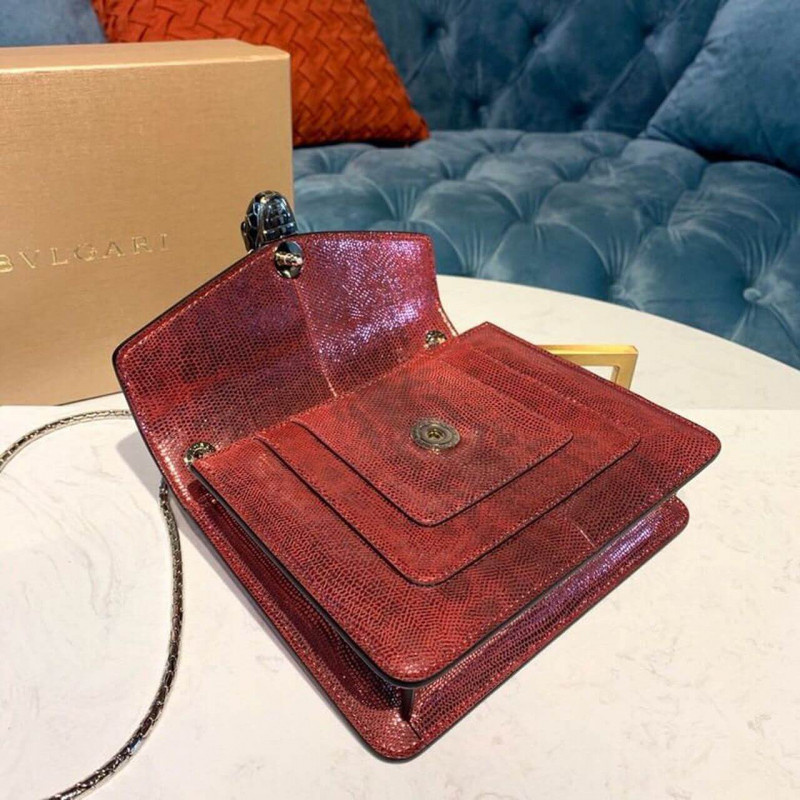 BVLGARI SERPENTI FOREMPLE 20 cm Bolsa Crossbody en Karung Skin 287911-10