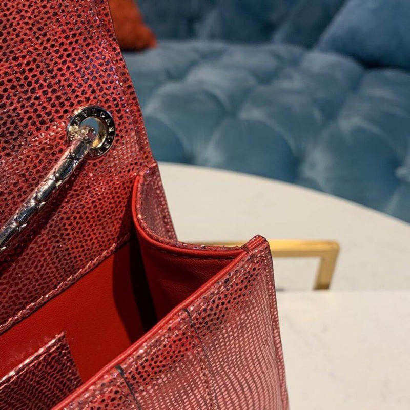 BVLGARI SERPENTI FOREMPLE 20 cm Bolsa Crossbody en Karung Skin 287911-11