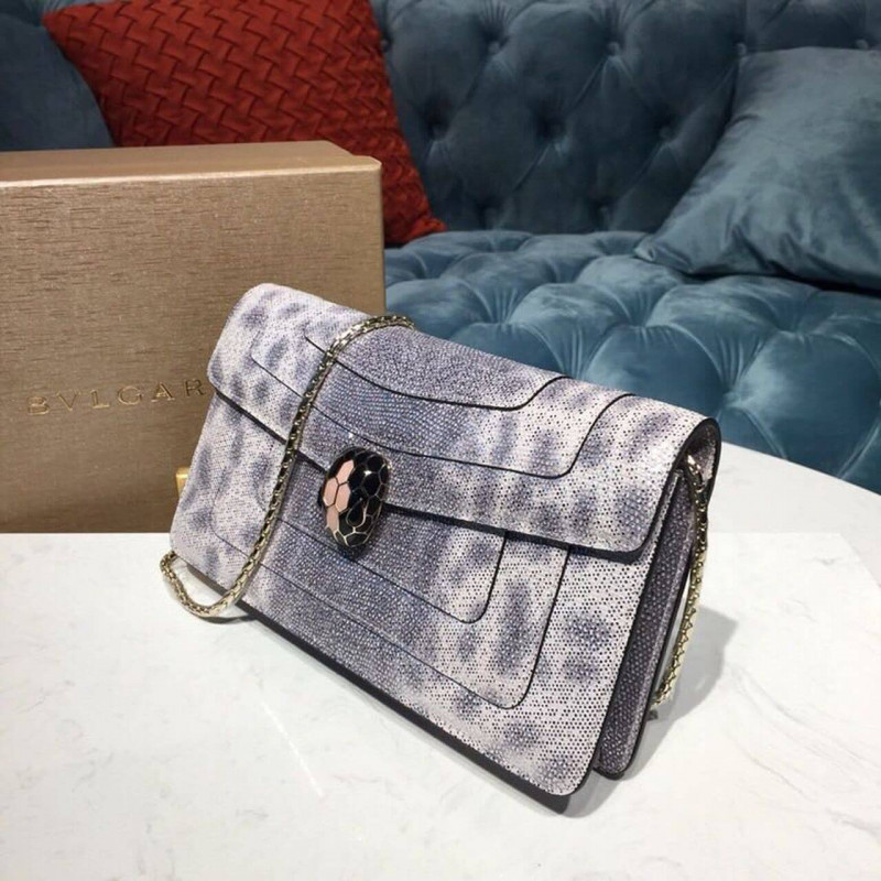 Bvlgari Serpenti Forever Shoulder Bolsa 25cm en la piel Karung 2858505-1