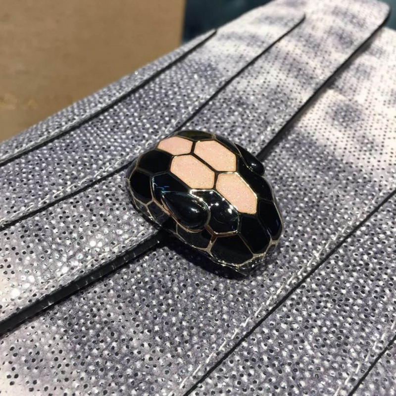 Bvlgari Serpenti Forever Shoulder Bolsa 25cm en la piel Karung 2858505-2