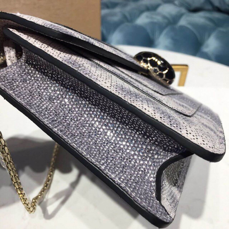 Bvlgari Serpenti Forever Shoulder Bolsa 25cm en la piel Karung 2858505-3
