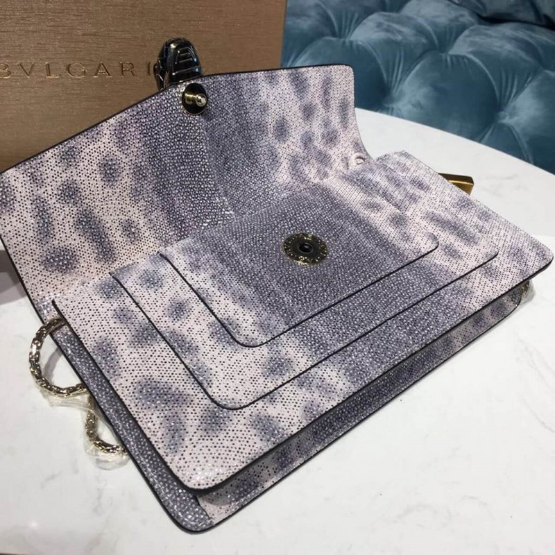 Bvlgari Serpenti Forever Shoulder Bolsa 25cm en la piel Karung 2858505-4