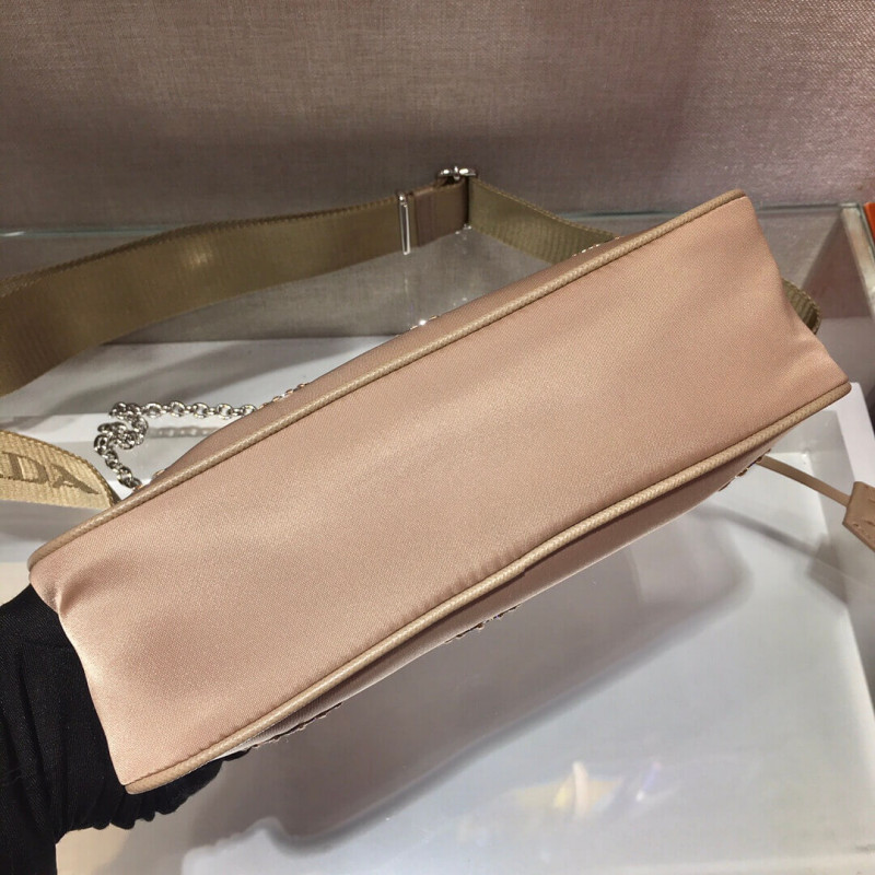 Prada Hobo re Edition Bordado de bordadas Cross Body Bold 1BH204-5
