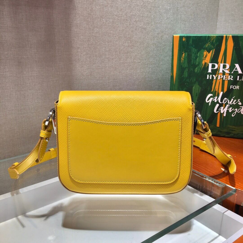 Bolso de hombro de cuero Prada Saffiano 1BD249-4